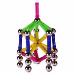 Large Magnet Sticks & Metal Balls Building Blocks - Monique Biz