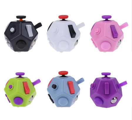 12-face Fidget Cube Relieves Stress and Anxiety - Monique Biz