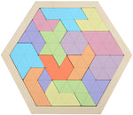 Wooden Hexagonal Geometric Puzzle - Monique Biz