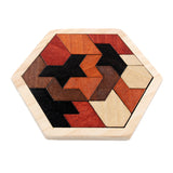 Wooden Hexagonal Geometric Puzzle - Monique Biz