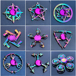 Rainbow Fidget Spinner Assorted Shapes - Monique Biz