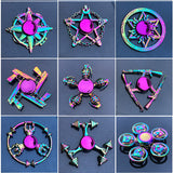 Rainbow Fidget Spinner Assorted Shapes - Monique Biz