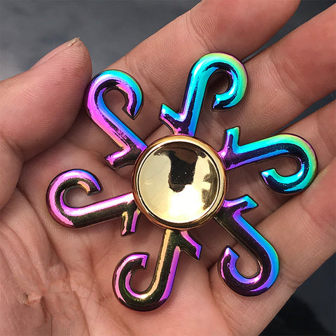 Rainbow Colorful  Spinner Zinc Fidget - Monique Biz