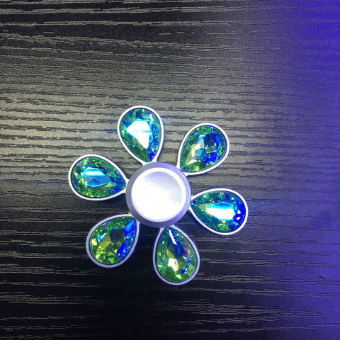 New Water Drop Diamond Fidget Spinner Gem Zinc Alloy - Monique Biz