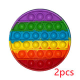 Pop It Bubble Fidget Rainbow Assorted Shapes - Monique Biz