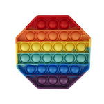 Pop It Bubble Fidget Rainbow Assorted Shapes - Monique Biz