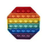 Pop It Bubble Fidget Rainbow Assorted Shapes - Monique Biz