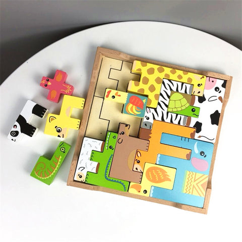 Wooden Animal Puzzle - Monique Biz