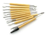 11pcs Clay Polymer Sculpting Tools With Wood Handle - Monique Biz