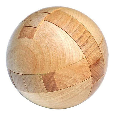 Wooden Ball Puzzle Magic Ball Brain Teasers Game - Monique Biz