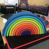 Puzzle Large 12-piece Arch Bridge Rainbow - Monique Biz